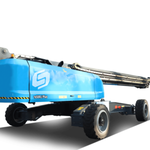 Buy the Sinoboom TB58RJ Plus at AM Sales. Features a 59.9m working height, 454kg capacity & 4WD for rugged terrain. High-reach performance & safety.