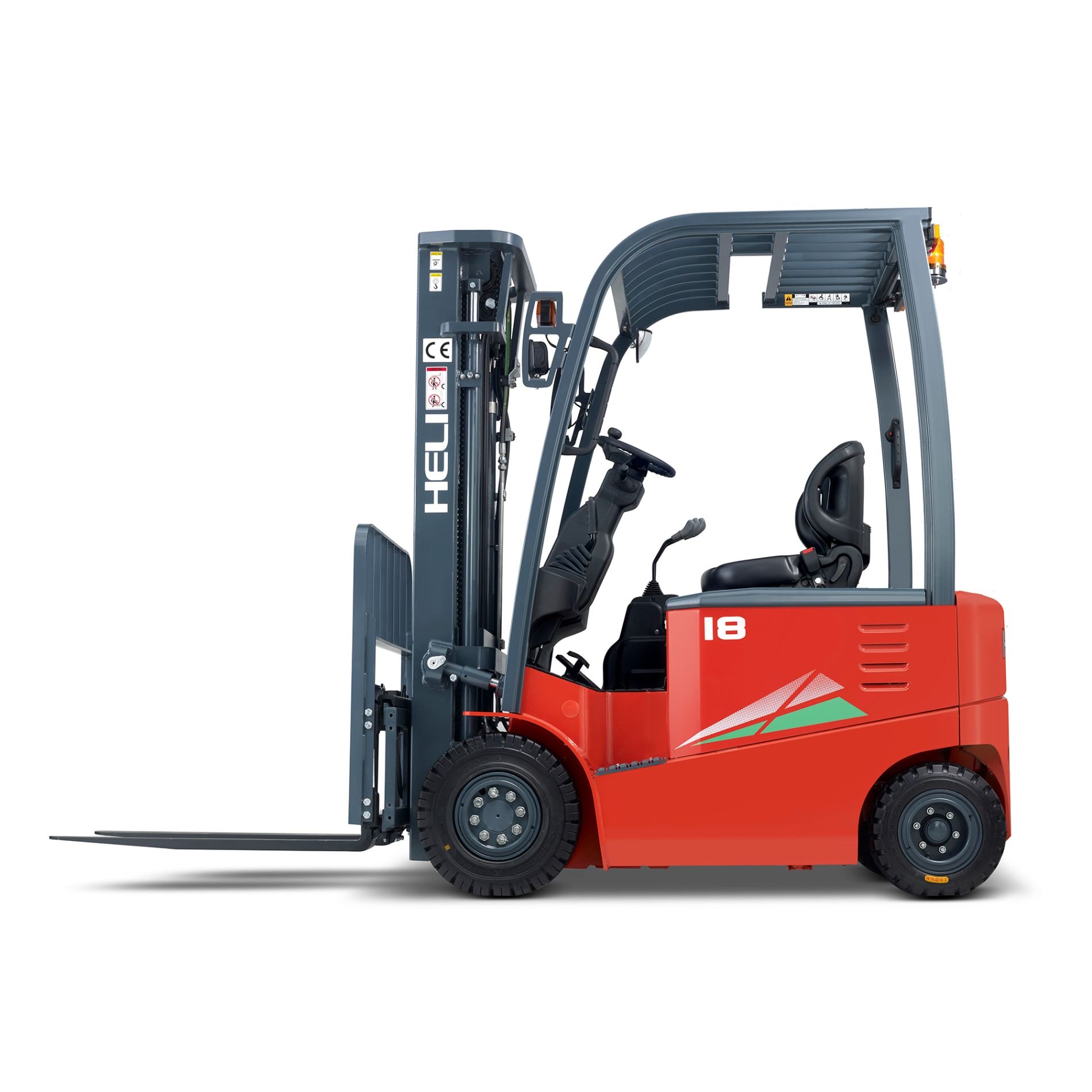 HELI CPD18-A7LIH4-S – 1.8T 4 Wheel Electric Forklift 3 Stage 4.8m Mast - Image 2