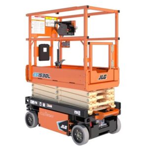 Reach 6.5m safely with the JLG ES1530L Electric Scissor Lift. Compact, efficient, and perfect for tight indoor spaces and low-emission tasks.
